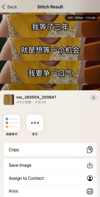 Your Tools - Generate save and share stitched subtitle image